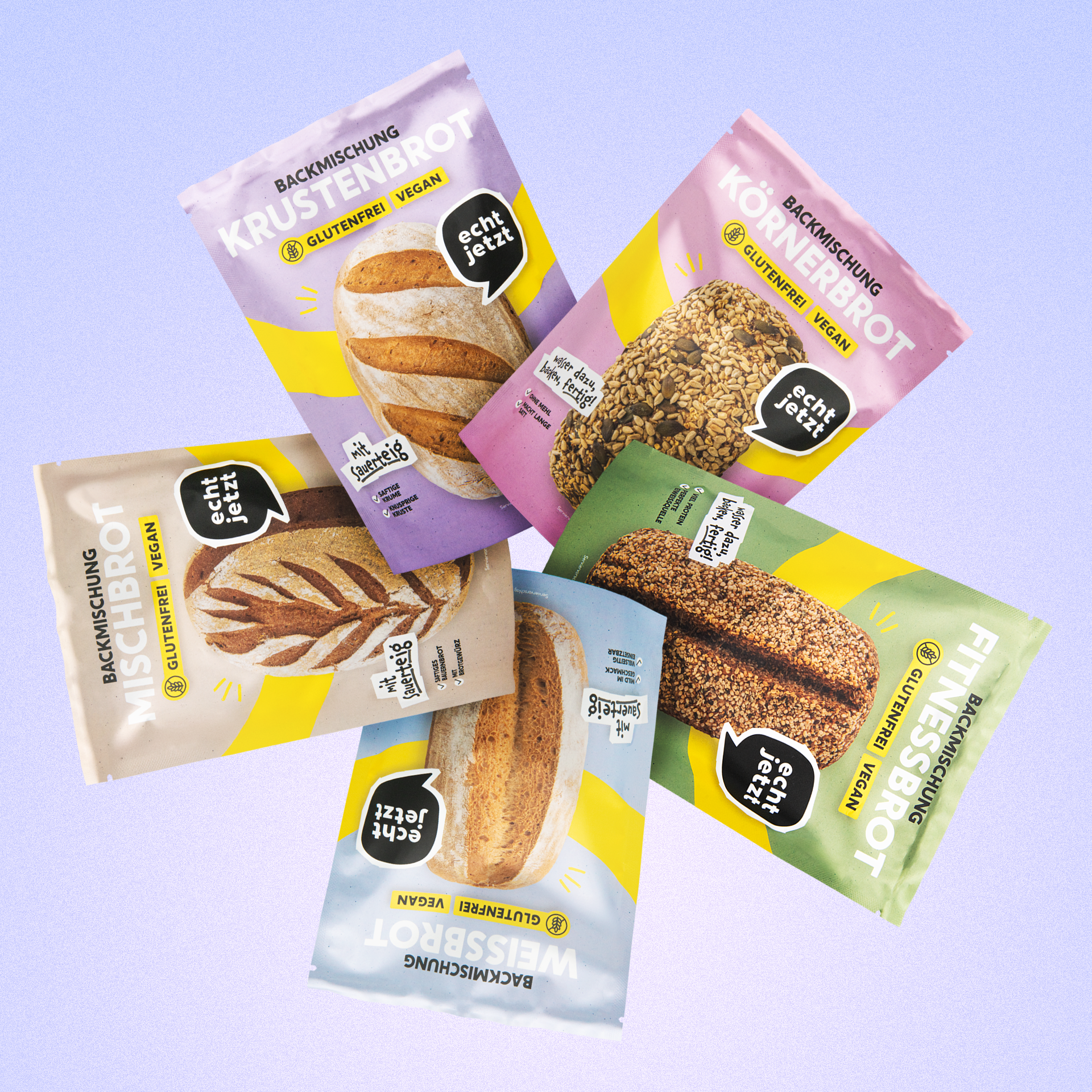 echtjetzt  Glutenfrei Bio Backmischungen