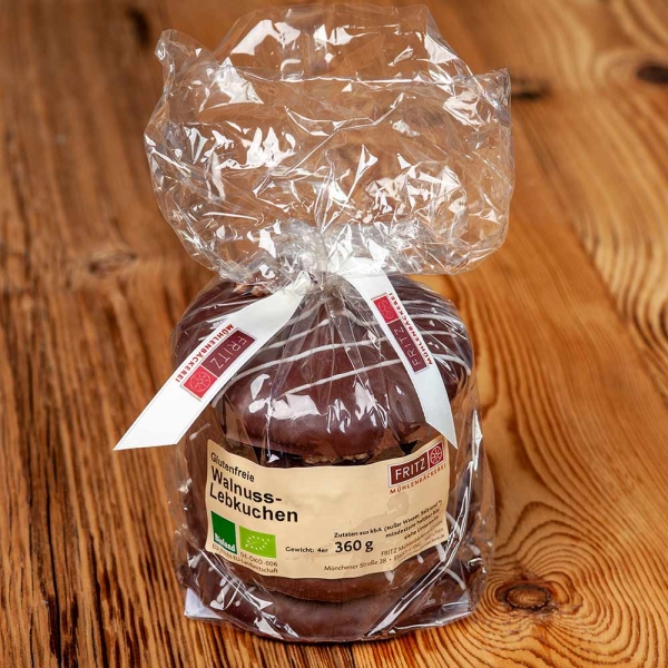 FRITZ Glutenfreie BIO - Lebkuchen "Walnuss" 4Stk.