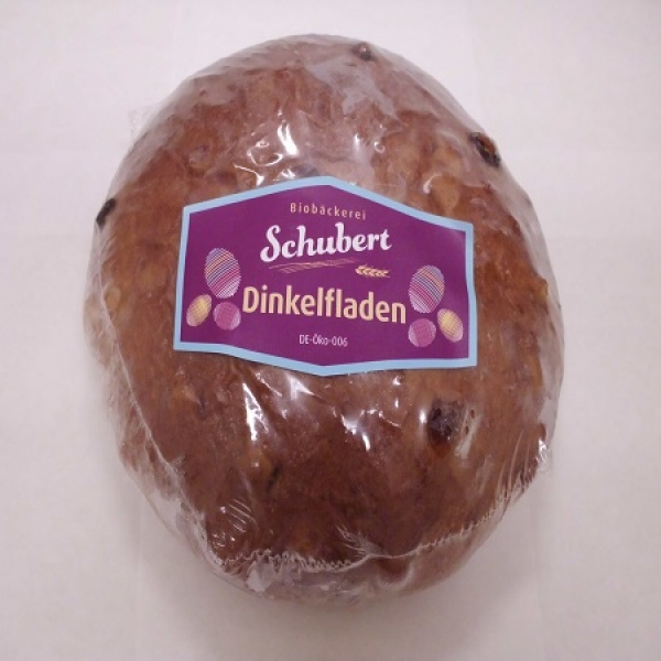 Schubert Bio Dinkelosinenfladen 500g DV